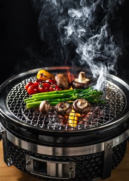 Burnit Hibachi Grill Rond - BBQ - Ronde Shichirin - Teppanyaki - Hibachi - Tafel Grill - ø 30cm — thumbnail 4