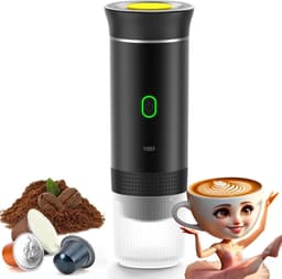 Home & Marker - Draagbare Koffiemachine - Draagbare Espressomachine - Draagbaar Koffiezetapparaat - Reis Koffiezetapparaat - Geschikt Voor Capsule Koffie - ESPRESSNA — thumbnail 1