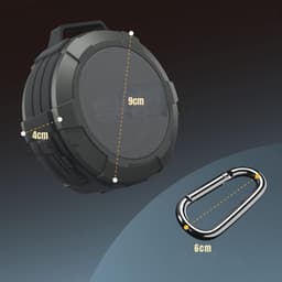 GTB® Douche Speaker - Badkamer Speaker - Douche Speaker Bluetooth - Grijs - ‎10cm x 10cm x 4cm — thumbnail 2