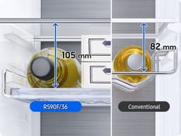 Samsung Family Hub™ RS90F66BETEF - 9-serie - Amerikaanse koelkast - Wifi - Mat inox — thumbnail 8
