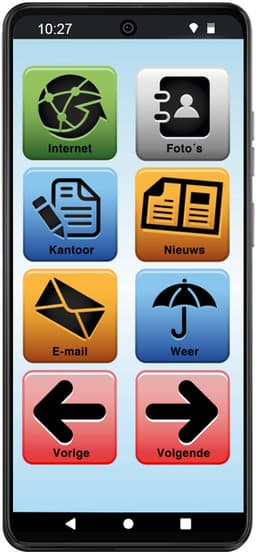 SeniorenTAB M Voordeelpakket - Senioren Smartphone op basis van Motorola - 64GB - 6.6 inch scherm - Inclusief Beschermhoes — thumbnail 7