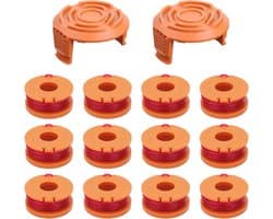 14 Stuks Grastrimmerspoel Ø1,65 mm - Vervangende Spoelen voor Grasmaaiers