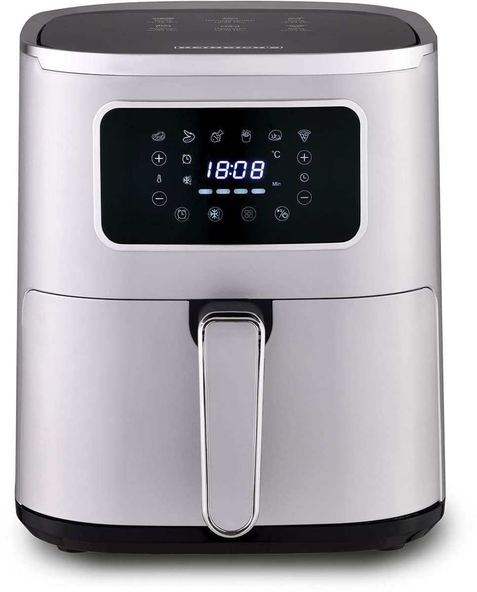 Heinrich's HFR 8216 - Heteluchtfriteuse - Airfryer - 5 Liter - Zilver — afbeelding 1