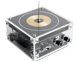 Geschikt voor Multifunctionele elektronische audiomuziek Tesla-spoelmodule Plasma-luidspreker Solide geluid Wetenschappelijk experimenteel speelgoed met BT (zwart)