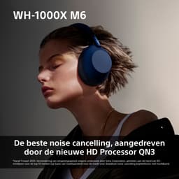 Sony WH-1000XM6 - Draadloze koptelefoon met Noise Cancelling - Blauw — thumbnail 17
