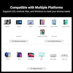 Fosi Audio DS2 USB C naar AUX Koptelefoonversterker DAC Dongle 3.5mm - Draagbare Versterker met Dubbele Uitgang voor iPhone, iPad Pro, Android Telefoon — thumbnail 2