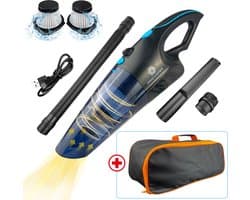 Innovixpro® Kruimeldief – Nat&Droog – Handstofzuiger – 17000Pa ! – ExtremeZuigkracht – Kruimeldief snoerloos – Kruimelzuiger – Jouw ultieme schoonmaakpartner – Kruimelzuiger-Autostofzuiger-Nat&droog-InclusiefReistas