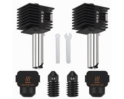 Vervangende Printkopset 0,4 mm voor Bambu Lab A1/A1 Mini 3D-printer - 2 stuks