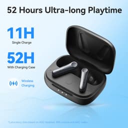 Earfun AirPods Pro 4 - Air Pro 4 - oplaadcase met snellader - USB-C - instelbare Noisecancelling - 6 microfoons - cVc 9.0 technologied - 52 uur gebruikstijd met case - pauzeert automatisch muziek bij uitdoen — thumbnail 5