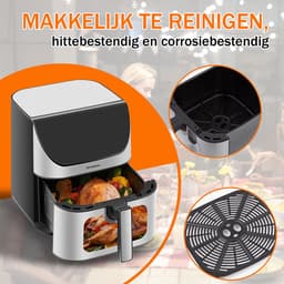 Digitale Airfryer XXL Hetelucht friteuse Sinaopus 8001-9L Grote Capaciteit voor 5 Personen-Snelle Opwarming-12 Voorgeprogrammeerde Functies-eenvoudig te reinigen-LED display — thumbnail 7