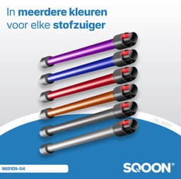 SQOON® - Zuigbuis geschikt voor Dyson V7, V8, V10, V11 en V15 paars - Model 969109-04 — thumbnail 5