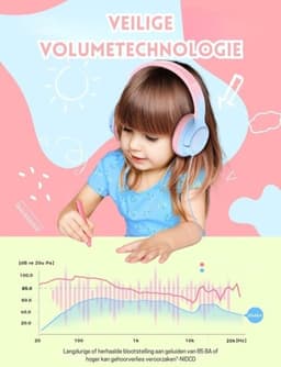 StayPowered Kinderheadset - Gehoorbescherming en Gemoedsrust Gecombineerd! - met Volumebegrenzing - Kristalhelder Stereogeluid - Draaibare Oorschelpen - Verstelbare Hoofdband - Compact Design - Paars/Roze - Levering Sneller dan Aangegeven! — thumbnail 3