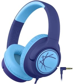 StayPowered Kinderheadset - Gehoorbescherming en Gemoedsrust Gecombineerd! - met Volumebegrenzing - Kristalhelder Stereogeluid - Draaibare Oorschelpen - Verstelbare Hoofdband - Compact Design - Donkerblauw - Levering Sneller dan Aangegeven! — thumbnail 1