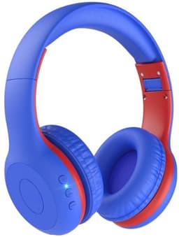 StayPowered Bluetooth Hoofdtelefoon voor Kinderen - Veilig en Kwalitatief Geluid - 85/94 dB Volumeregeling - 40 Uur Batterij - HD Microfoon - Opvouwbaar en Verstelbaar - Snelle Bluetooth 5.4 - Blauw/Rood - Levering Sneller dan Aangegeven! — thumbnail 1