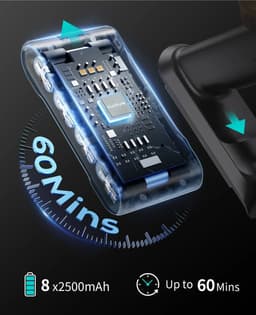 Honiture X7 Steelstofzuiger - Draadloos - Zakloos - Flexibele borstel — thumbnail 5