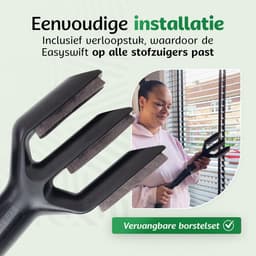 EasySwift Opzetstuk 60-70mm - Jaloezieën Reiniger - Lamellen reiniger - Stofzuiger Accessoires - Stofvrij - Universeel - Zwart (Alléén geschikt voor lamellen van 60 tot 70mm) — thumbnail 5