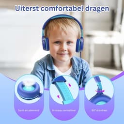 CRLYN® Koptelefoon Kinderen met Draad - Gaming Headset - Blauw — thumbnail 3