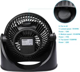 Voxon ventilator | vloerventilator | tafelventilator | Plafondventilator | muurventilator | zwart — thumbnail 4