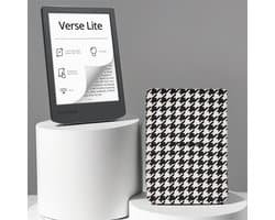 PocketBook Verse Lite + Zwart/wit geruit PocketBook hoesje