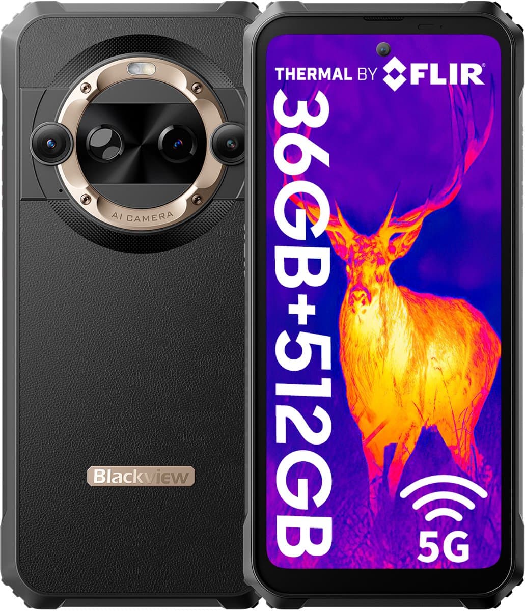 Blackview BL9000 Pro - 5G Robuuste Smartphone - 36GB+512GB - 6.78 inch - 8800mAh 120W Snel opladen - IP68 Waterdicht - Outdoor Mobiele Telefoon - Android 14 - NFC - GPS - Goud — afbeelding 1