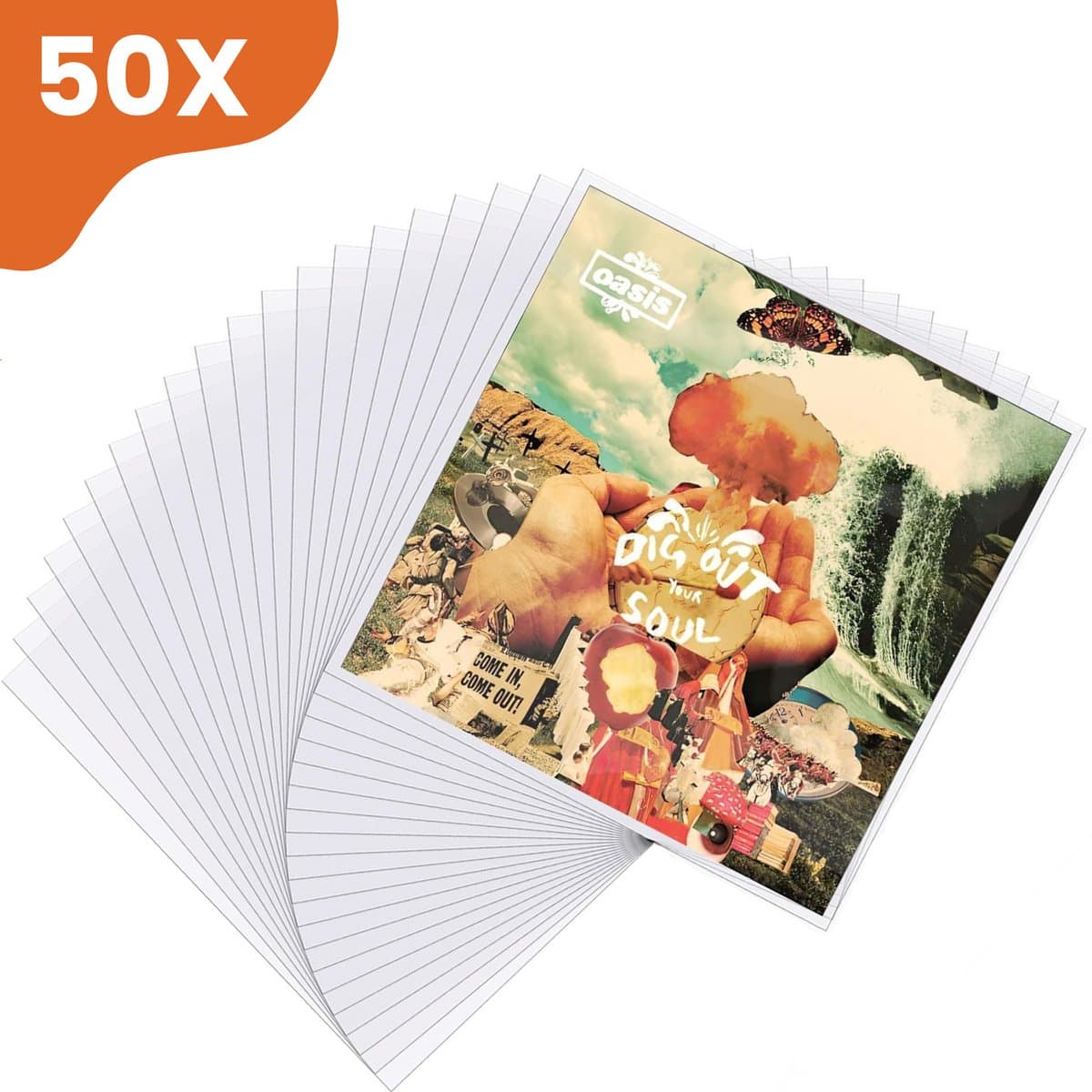LP Hoezen 50 Stuks – Stevige Buitenhoezen - Biedt Jarenlange Bescherming - Glashelder - Vinyl Beschermhoezen - Platen Hoes - Outer Sleeves - Beschermhoes — afbeelding 1