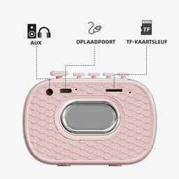 Bluetooth Speaker - Draagbare Wireless Speaker - 6 uur Speeltijd - 8 Ontspannende Natuurgeluiden - Noise Machine voor Slaap - Noodradio - TF-kaartweergave - voor Binnen/Buiten — thumbnail 3