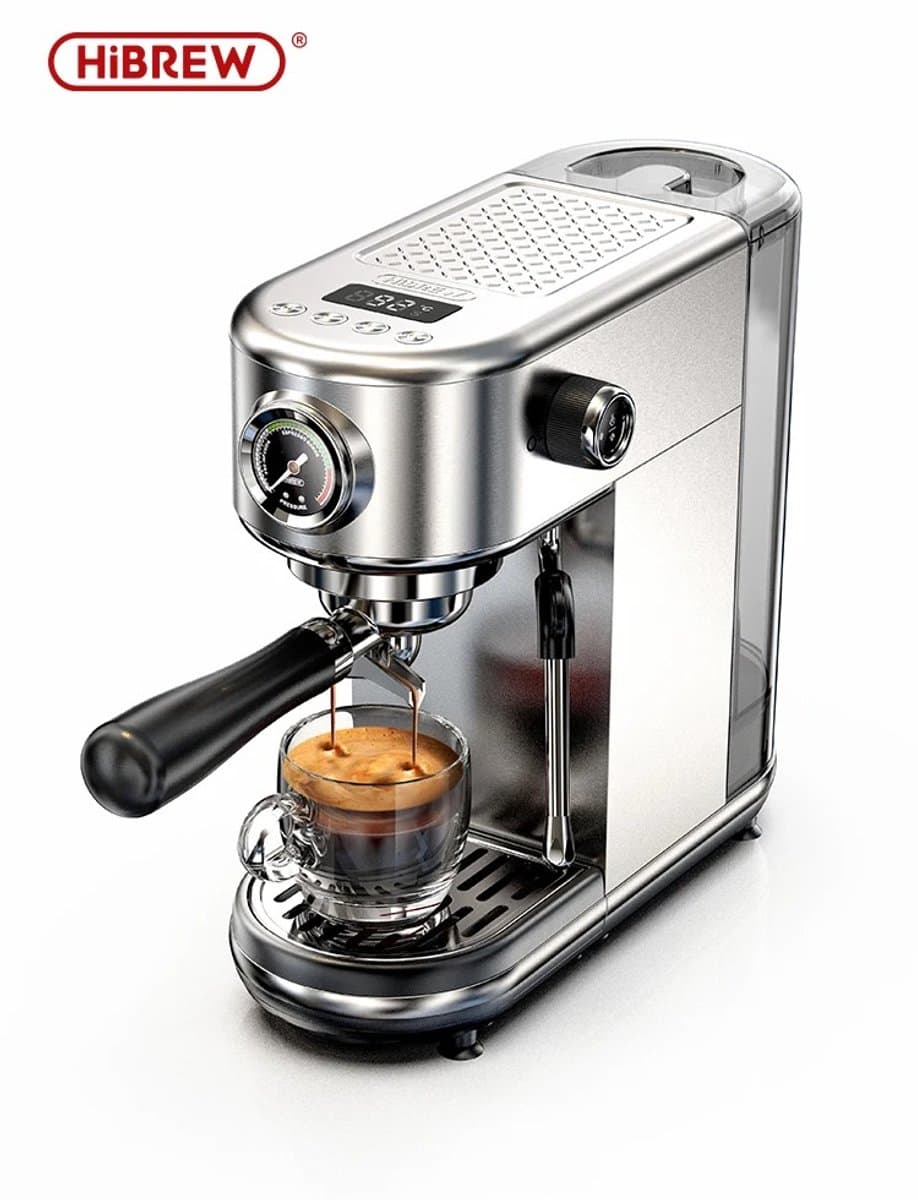 Heerlijk verse cappuccino - Espresso - 20bar druk Espressomachine - Instelbare Temperatuur - Melkopschuimer - Cappuccino - Espressofunctie - Warm- Koud — afbeelding 1