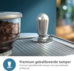 PHILIPS Barista Brew Semi Automatische Espressomachine - Enkele & Dubbele Espresso + Americano-knop, 280g Dual Bean Container, Gekalibreerd Tamponeren, Metalen Cappuccino (PSA3228/41) — thumbnail 3