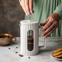 ZUIGER KOFFIE-/THEEZETAPPARAAT 1000 ml KLAUSBERG KB-7753 WIT — thumbnail 5