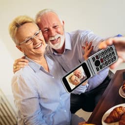 Senioren Mobiele Telefoon 4g - Senioren GSM - Rood — thumbnail 2
