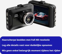 Full HD Dashcam voor auto - Dashcam voor auto voor en achter - Dual Dashcam - Nachtvisie, G-Sensor, Looprecording — thumbnail 2