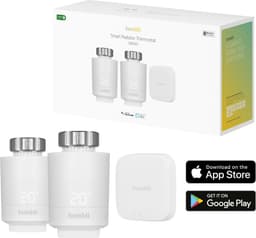 Hombli Slimme Radiatorknop - Thermostaatkraan- Thermostatisch - Starterspakket incl. Bluetooth/WiFi Hub - Verbruiksmeter - Incl. Koppelstukken — thumbnail 1
