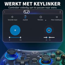 Phreeze Pro Controller Draadloos - Turbo Knop - Macro Knop - Transparant - RGB Verlichting - Instelbaar via APP - Geschikt voor Nintendo Switch — thumbnail 2
