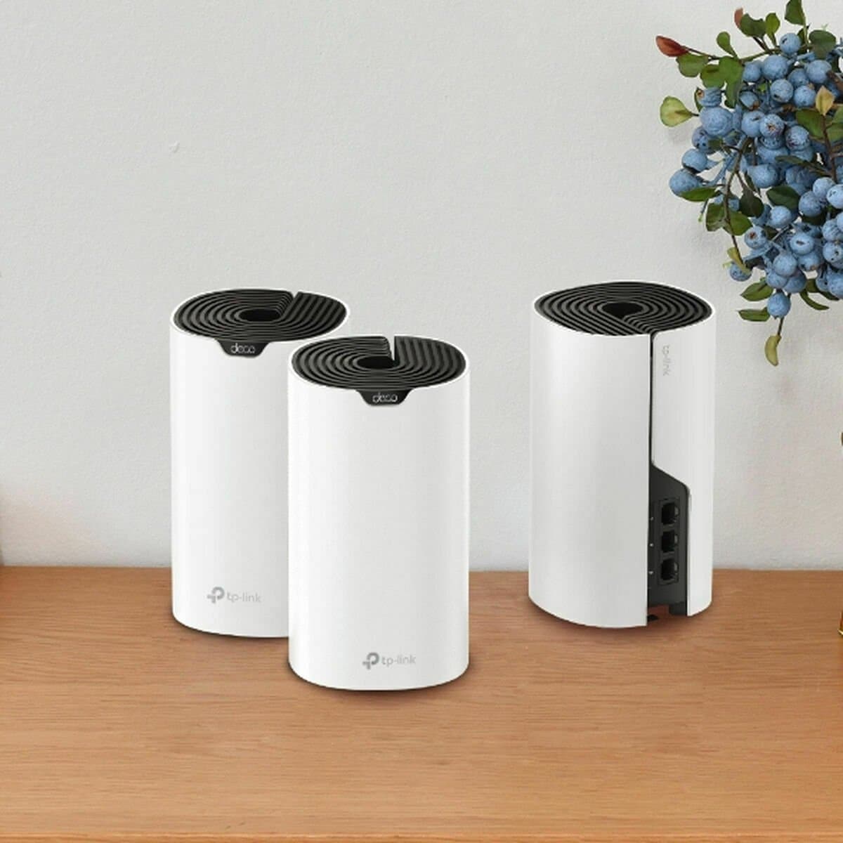 TP-Link Deco S7 (3-pack) Dual-band (2.4GHz / 5GHz) Wi-Fi 5 (802.11ac) White, Black Internal. — afbeelding 1