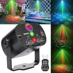 Igoods Discolamp - Feestverlichting - Disco Projector - Sfeerverlichting - Discobal - Stroboscoop - Partylight - Met Afstandsbediening — thumbnail 1