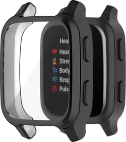 Beschermende watch case - hoesje - geschikt voor Garmin Venu SQ 2 - zwart — thumbnail 2