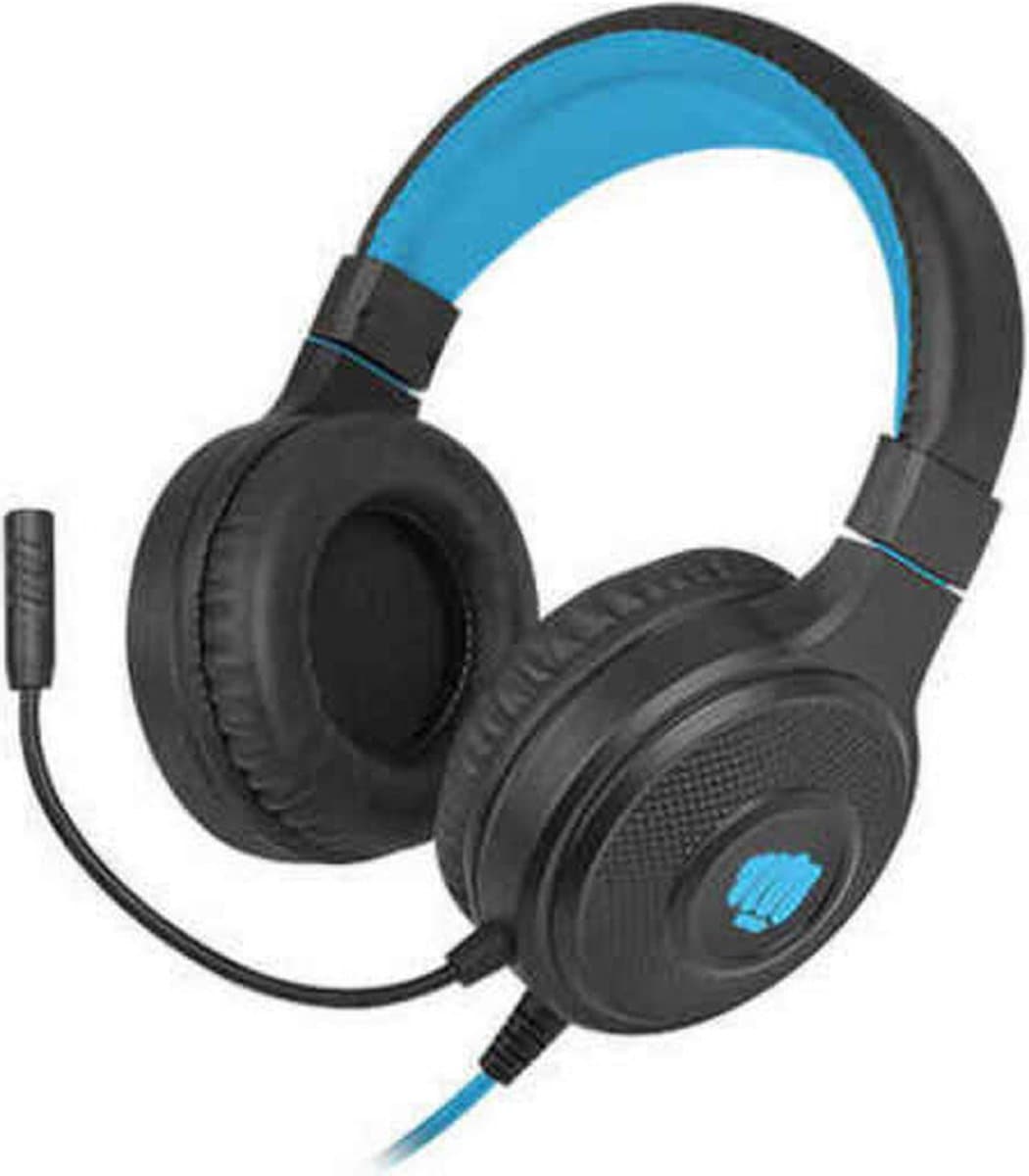 HEADSET FURY WARHAWK MET MICROFOON RGB VERLICHTING ZWART-BLAUW — afbeelding 1
