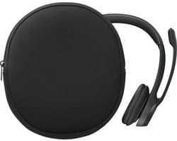 kwmobile hoes geschikt voor Logitech H390 - 21,5 x 16 cm - Beschermhoes voor headset in zwart - Van neopreen — afbeelding 1