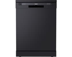 Tomado TDW6001B - Vrijstaande vaatwasser - 12 couverts - Energielabel D - 47 dB - Bestekmandje - Zwart