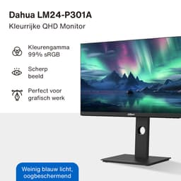Dahua LM24-P301A QHD IPS Monitor - 75 Hz - USB-C - 24 inch - Inclusief HDMI kabel — thumbnail 2