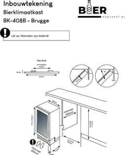 Bierkoelkast Brugge - vol glazen deur - 320 flessen - Koelkast horeca - Bier koelkast voor Thuis - Flessenkoelkast- Drank koelkast - Bierkast — thumbnail 4