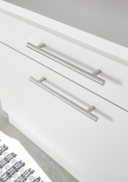 Wasmachine kast - Wasmachinekast met verhoger - Duo wasmachine meubel - Wasmachine en droger ombouw meubel - Wit — thumbnail 2