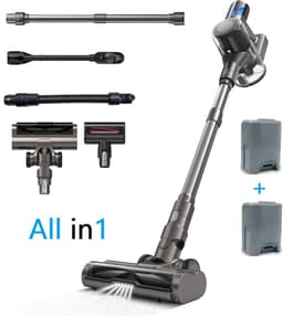 steelstofzuiger met 2 accu’s draadloos 300Watt met 5 verschillende opzetstukken - Anti-klitten systeem - Zakloos - Handstofzuiger - Kruimeldief TD1-C plus 2X accu's — thumbnail 1