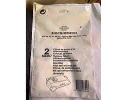 Universele Bosch / Siemens Motor filter setje 2st, BBS50, Optima, Alpha 20