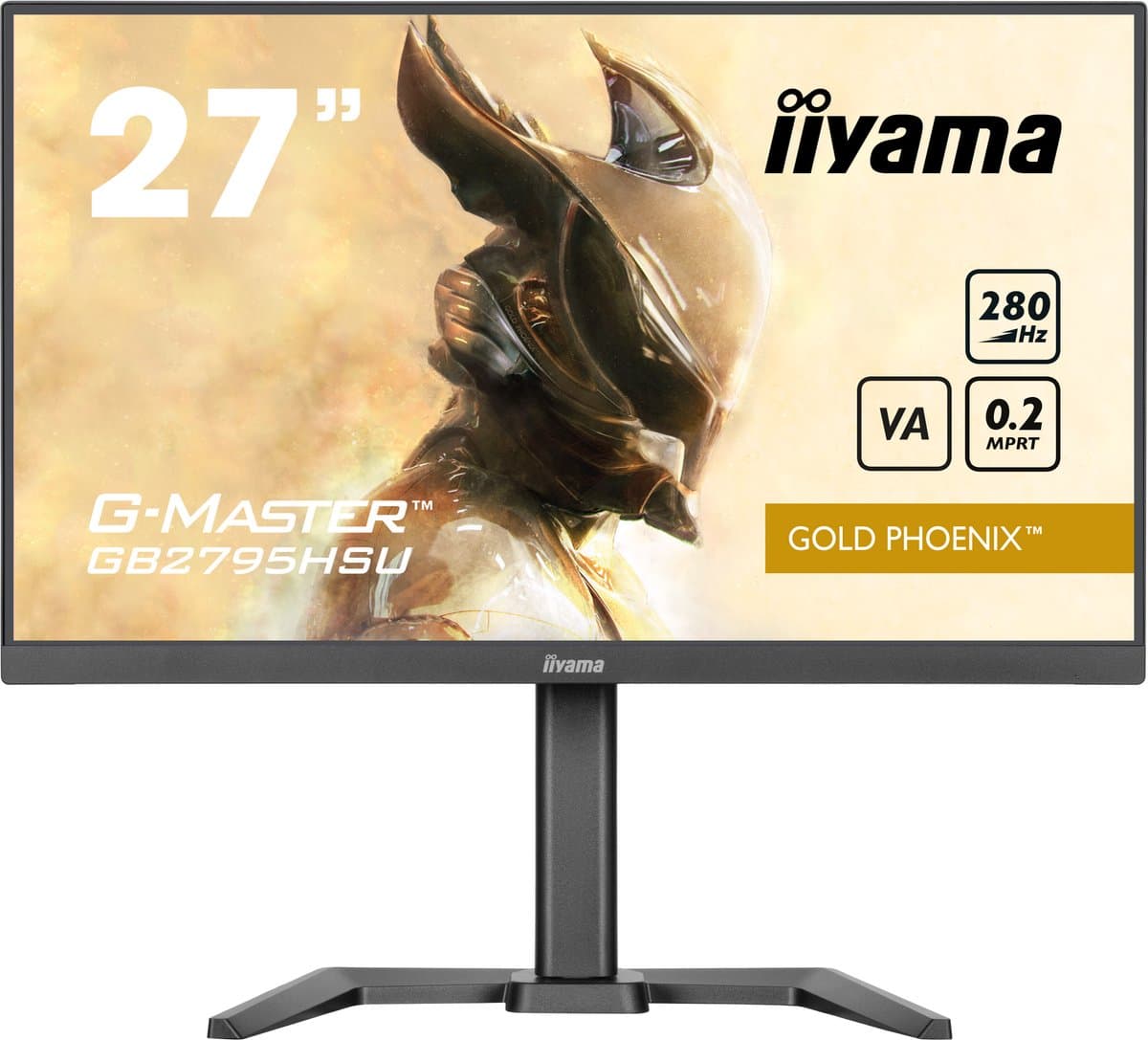 iiyama G-Master GB2795HSU-B1 Gold Phoenix - 27 inch - FHD - IPS - 280 Hz - 27 inch - IPS - USB-Hub (4x) - Verstelbaar — afbeelding 1
