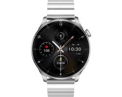 Forever, Luxe herenhorloge met verbinding belt sport gezondheid volgen waterdichte Grand 2, Zilveren