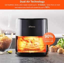 Airfryer 5L Met 11 Voorgeprogrammeerde Programma's - Slimme Heteluchtfriteuse Met Aanraakscherm, Wifi En Receptenapp — thumbnail 12