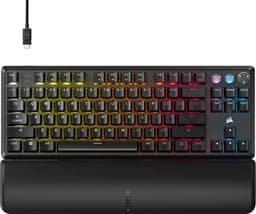 Corsair K70 PRO TKL - Mechanical - Gaming Toetsenbord – Bedraad – Magnetische Switches – Rapid Trigger – 8KHz – RGB – QWERTY – Zwart — thumbnail 1