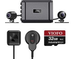 Luxe Dashcam Motor Pro – Motocam – Camera Motorfiets – Met GPS & WiFi – Waterdicht – 1080P – Micro SD Inbegrepen – Zwart