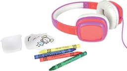 AV:Link roze-witte doodle design je eigen hoofdtelefoon voor kinderen — thumbnail 1
